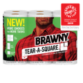 Save $1.50 off any ONE (1) package of Brawny® Tear-A-Square® paper towels, 6 Roll